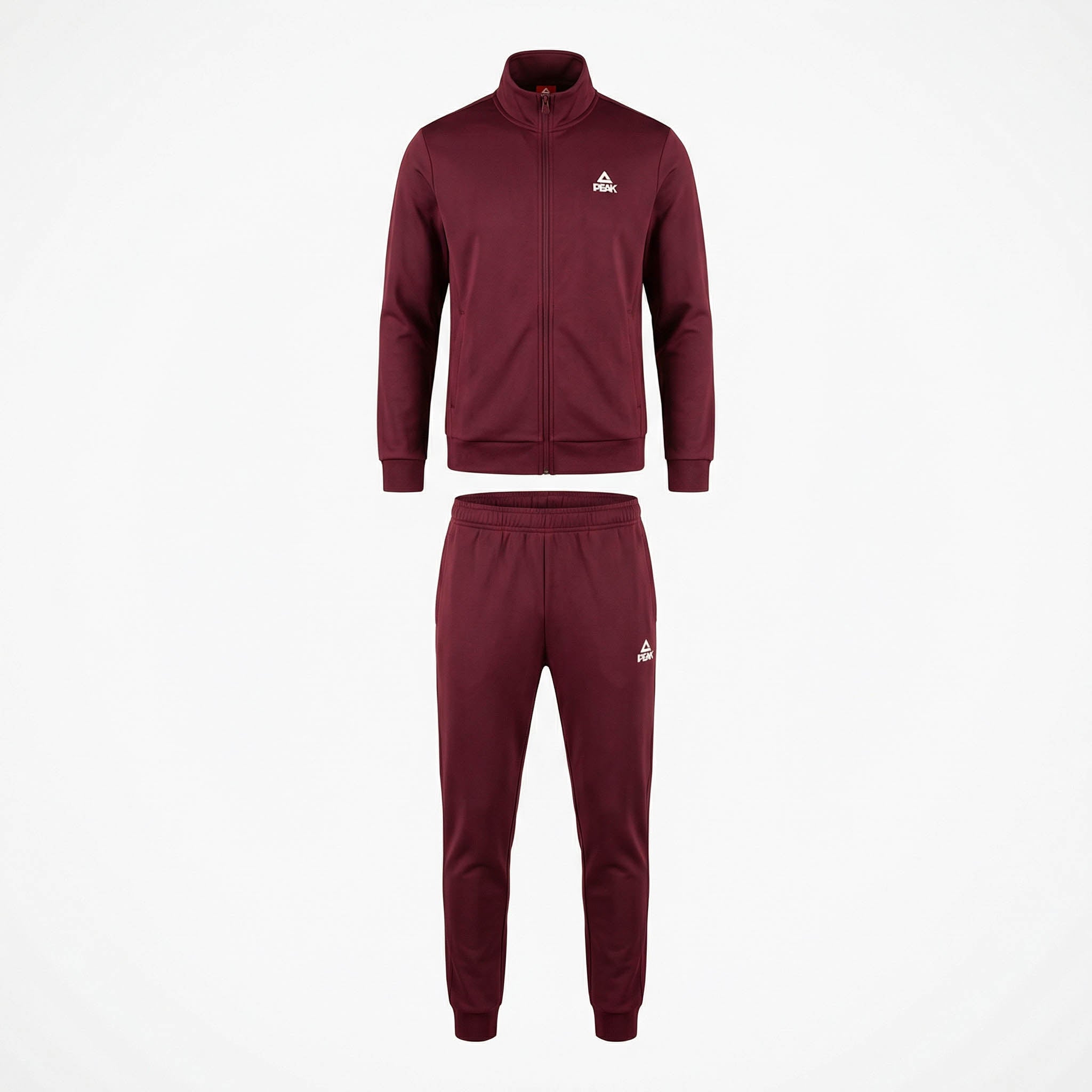 PEAK Knitted Tracksuit-Burgundy FW94053-0090