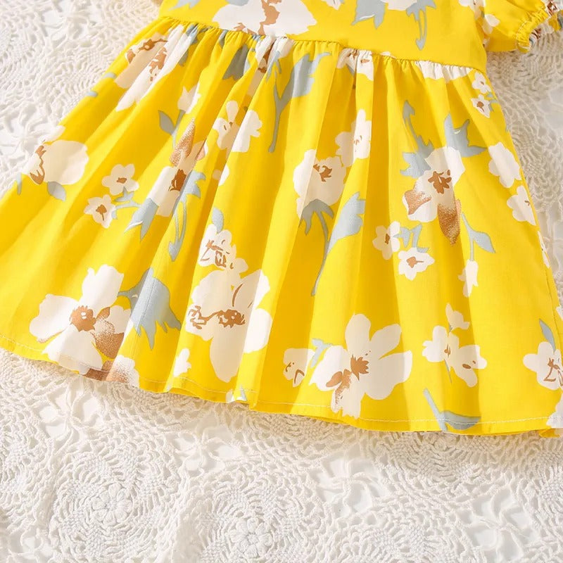Robe Filles - Korean Style JAUNE
