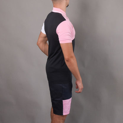 URBAN UNITED POLO SHORT GALAXY 2 PINK Ensemble Homme