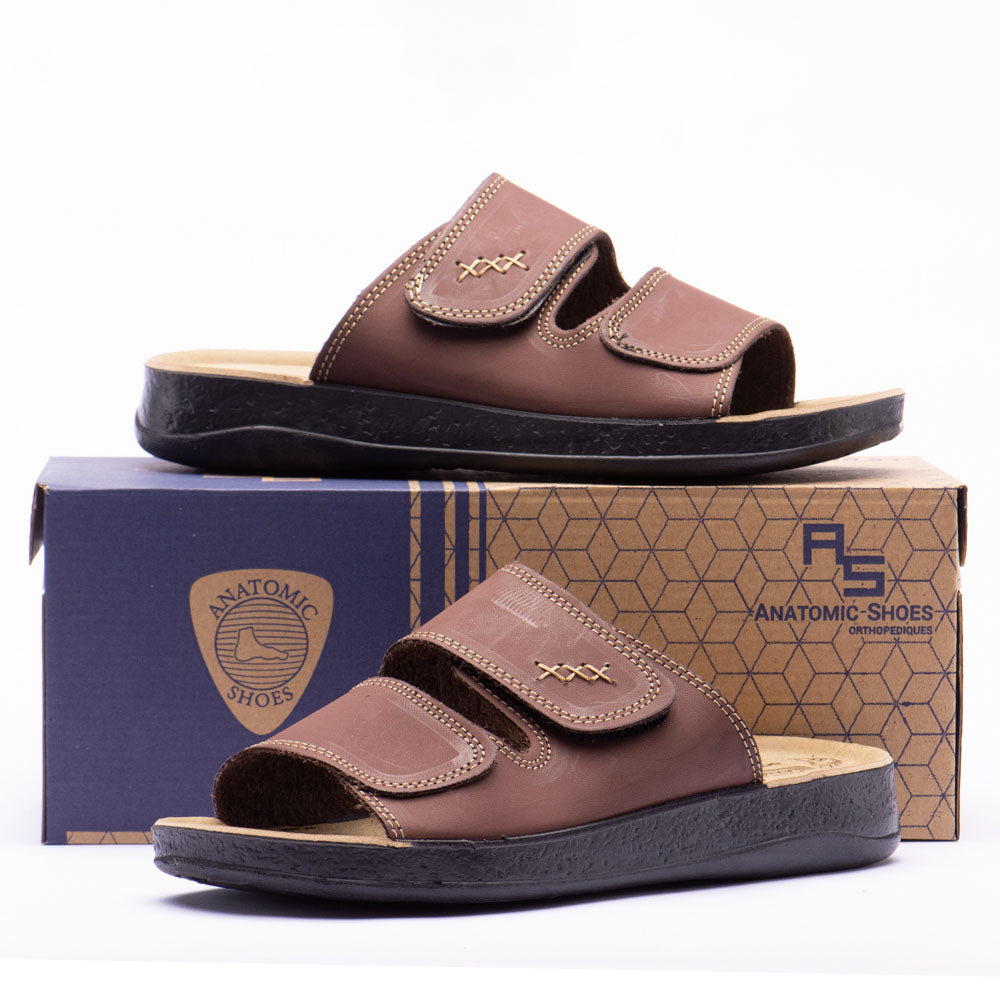 ANATOMIC SHOES ORTHOPEDIQUES - SKR05SEMICUIRCOFFEE