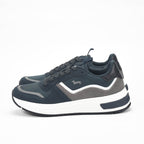 Harmont and Blaine Suede and Fabric Sneakers