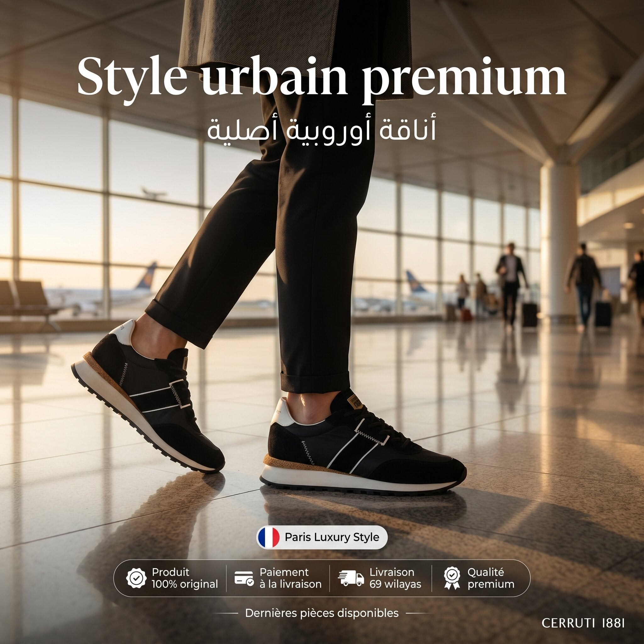 Cerruti 1881 Sneakers Homme Black