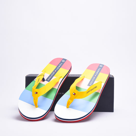 TOMMY HILFIGER - FLIP FLOP MULTICOLOR GIALLO