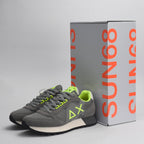 BASKET SUN68 JAKI FLUO 34 GRIGIO MEDIO