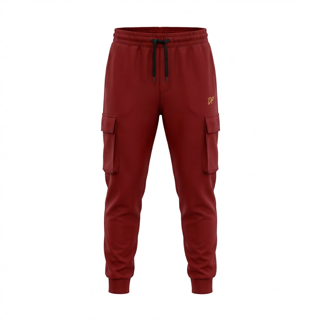 DEPART JOGGING CARGO SLIM HOMME BORDEAU G23-003077-BORDO