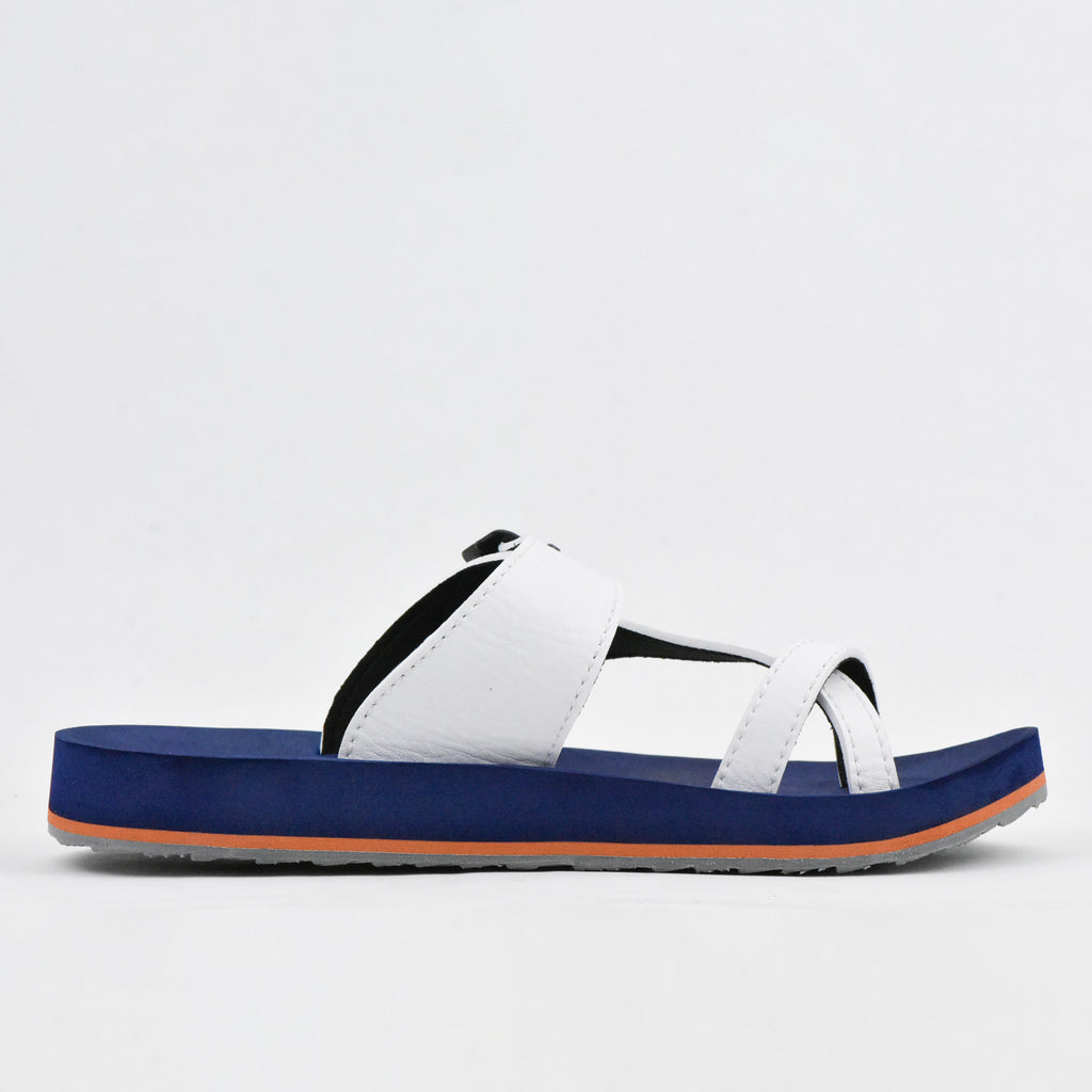 KITO SLIDE AA51M أبيض-أزرق داكن