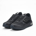 Harmont and Blaine Suede and Fabric Sneakers