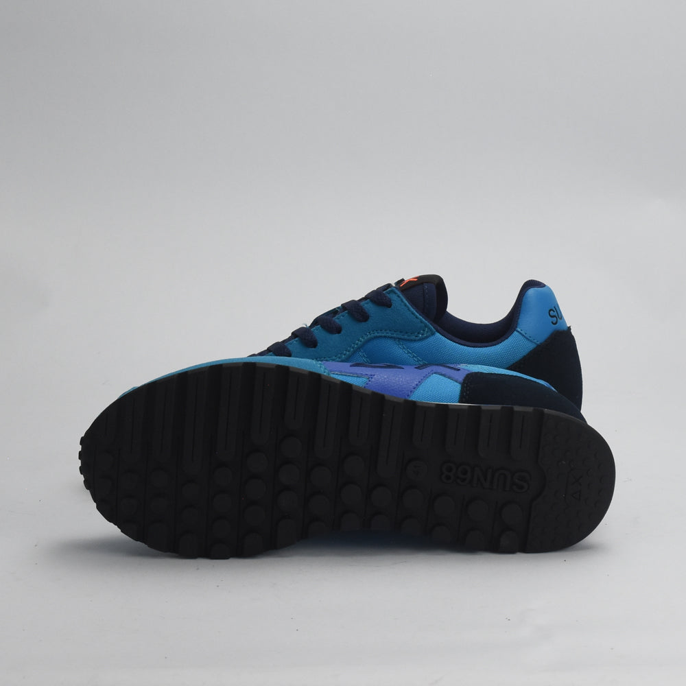 BASKET SUN68 JAKI SOLID 13 TURCHESE