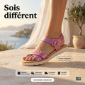Safety Jogger Cross-Strap Buckle Sandals