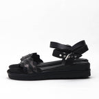 Safety Jogger Sandales Compensées Femme Black Pewter