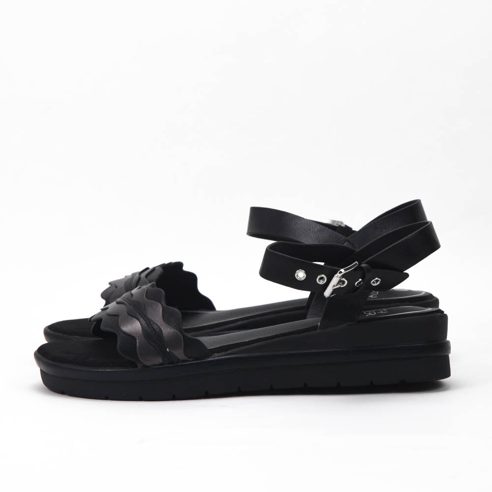 Safety Jogger Sandales Compensées Femme Black Pewter