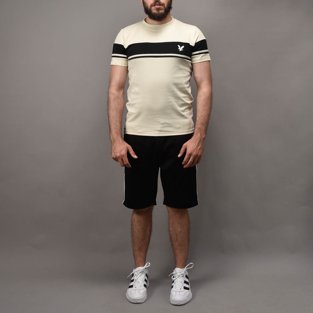 ENSEMBLE EAGLE BLANC CASSÉ NOIR