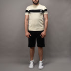 ENSEMBLE EAGLE BLANC CASSÉ NOIR