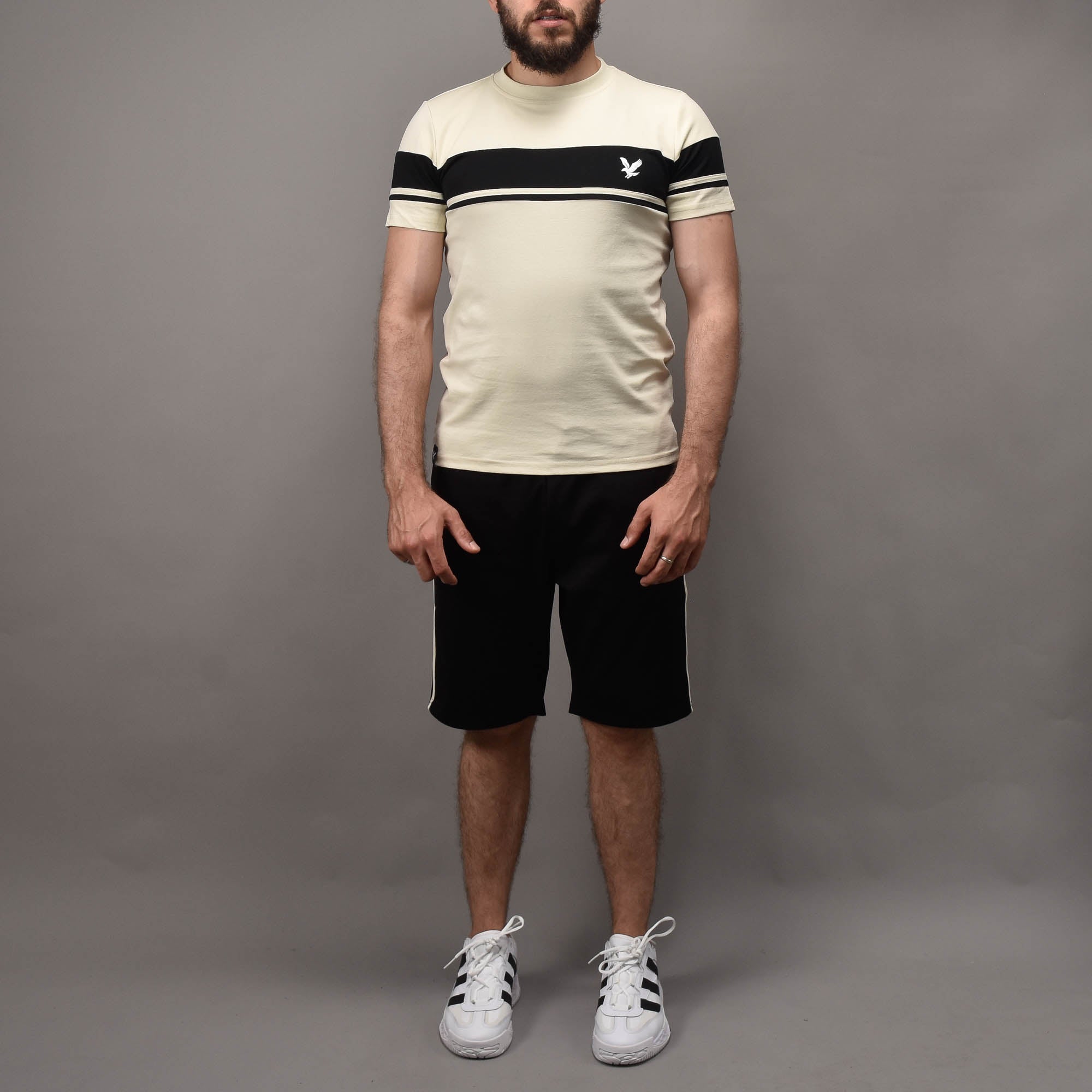 ENSEMBLE EAGLE BLANC CASSÉ NOIR