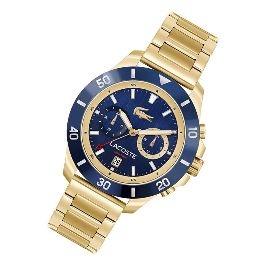MONTRE Lacoste Gold Steel Navy Dial Multi-function Men\'s Watch