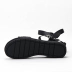 Safety Jogger Sandales Compensées Femme Black Pewter