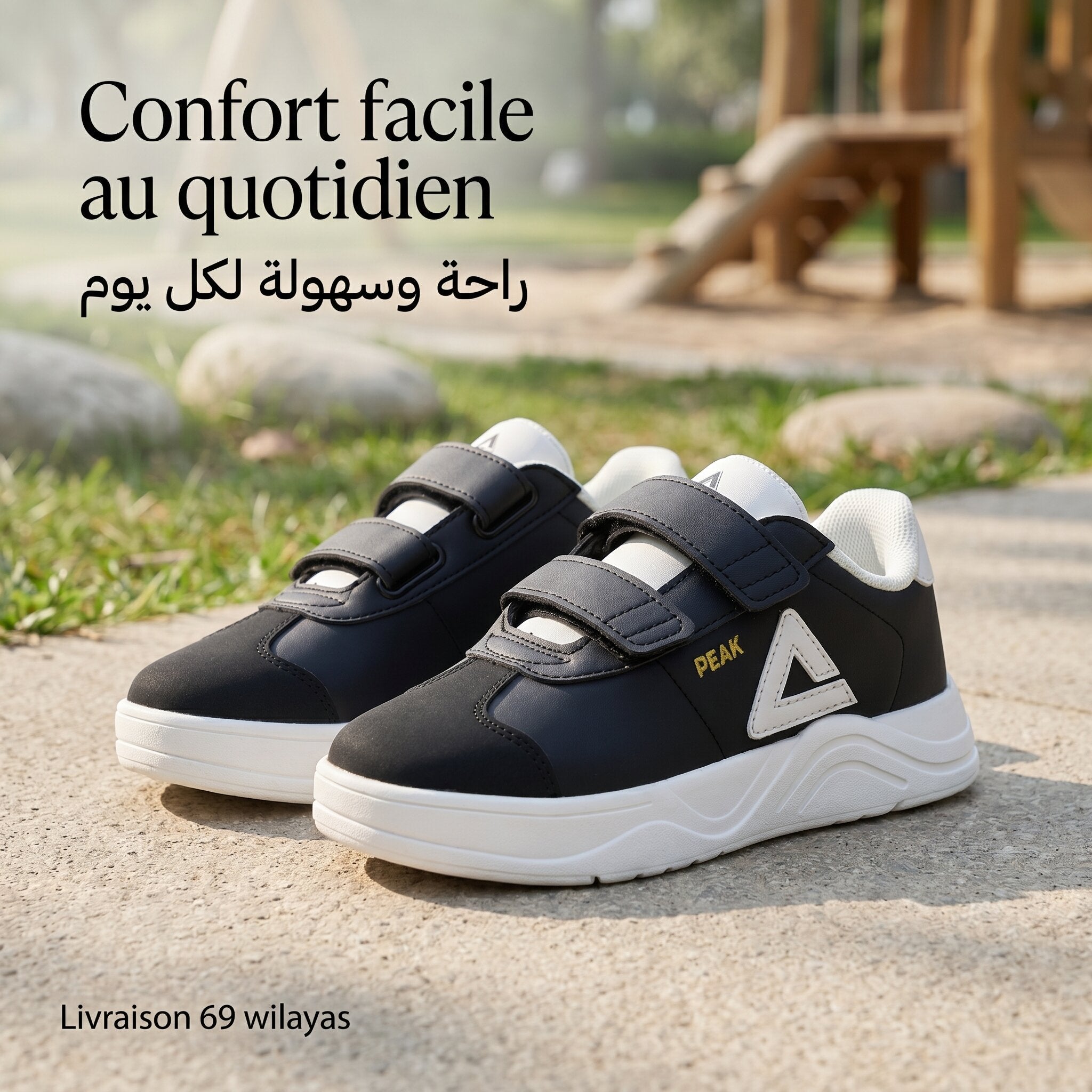 Peak Kids Casual Shoes Black