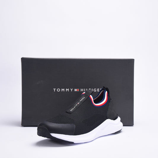 TOMMY HILFIGER - SNEAKER CALZA BASSA NERO