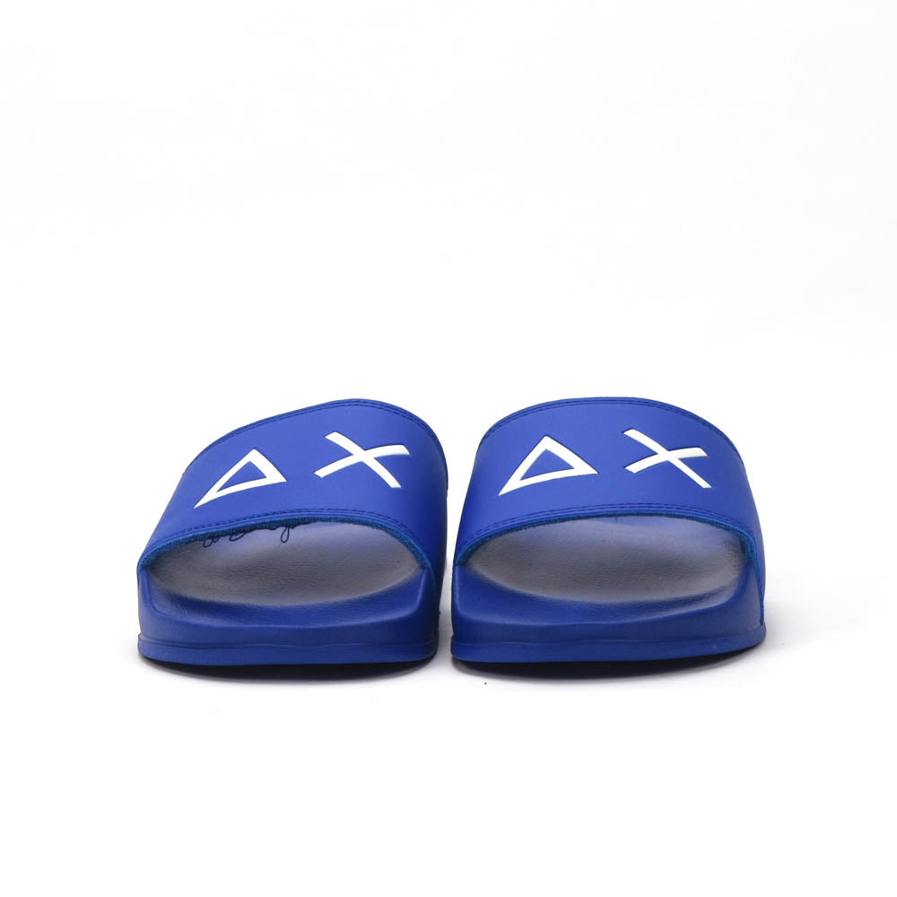 SUN68 Logo Blue Slippers
