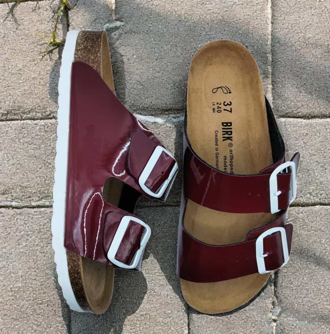 BIRK - ARIZONA BORDEAUX VERNI EVA BLANC