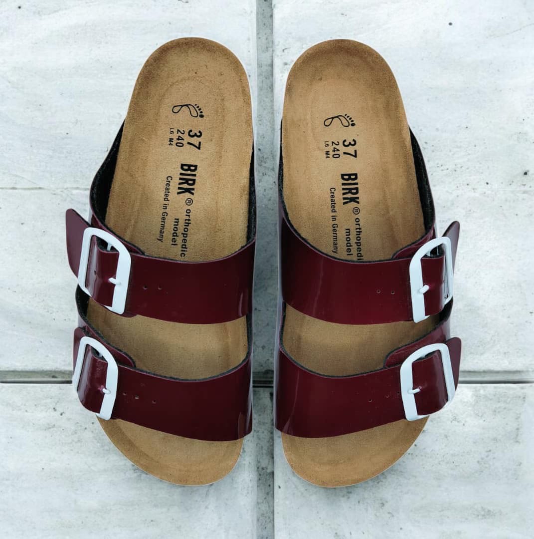 BIRK - ARIZONA BORDEAUX VERNI EVA BLANC