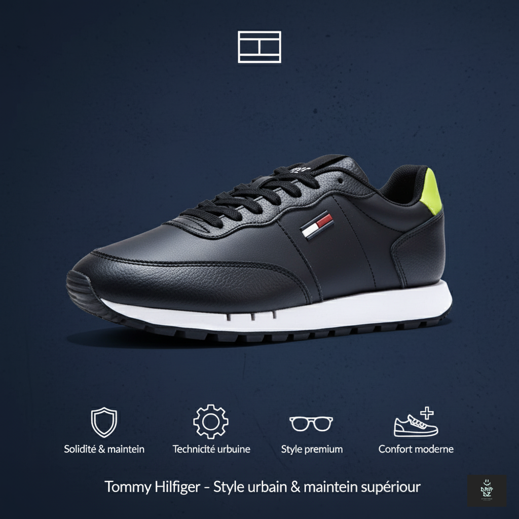TOMMY HILFIGER - RETROLEATHER TJM RUNNER EM0EM00813BDS