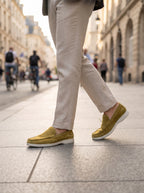 MOCASSIN CUIR BEIGE SABLE