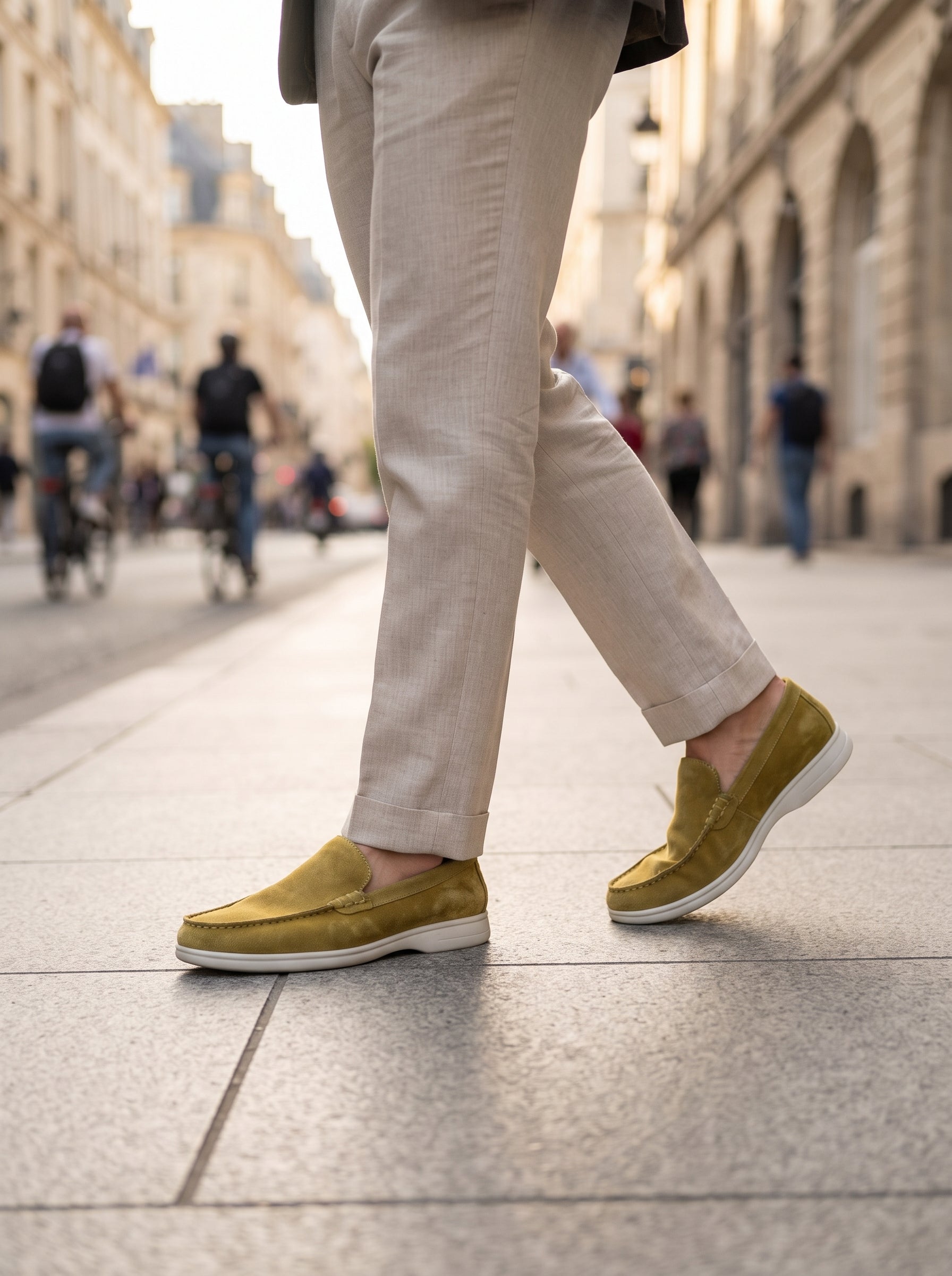 MOCASSIN CUIR BEIGE SABLE
