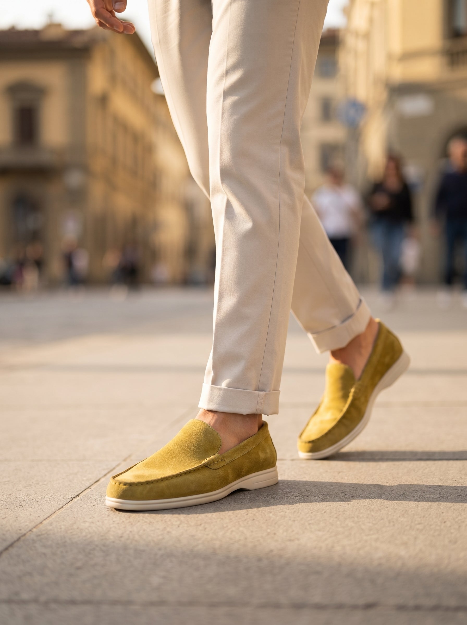 MOCASSIN CUIR BEIGE SABLE