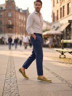 MOCASSIN CUIR BEIGE SABLE