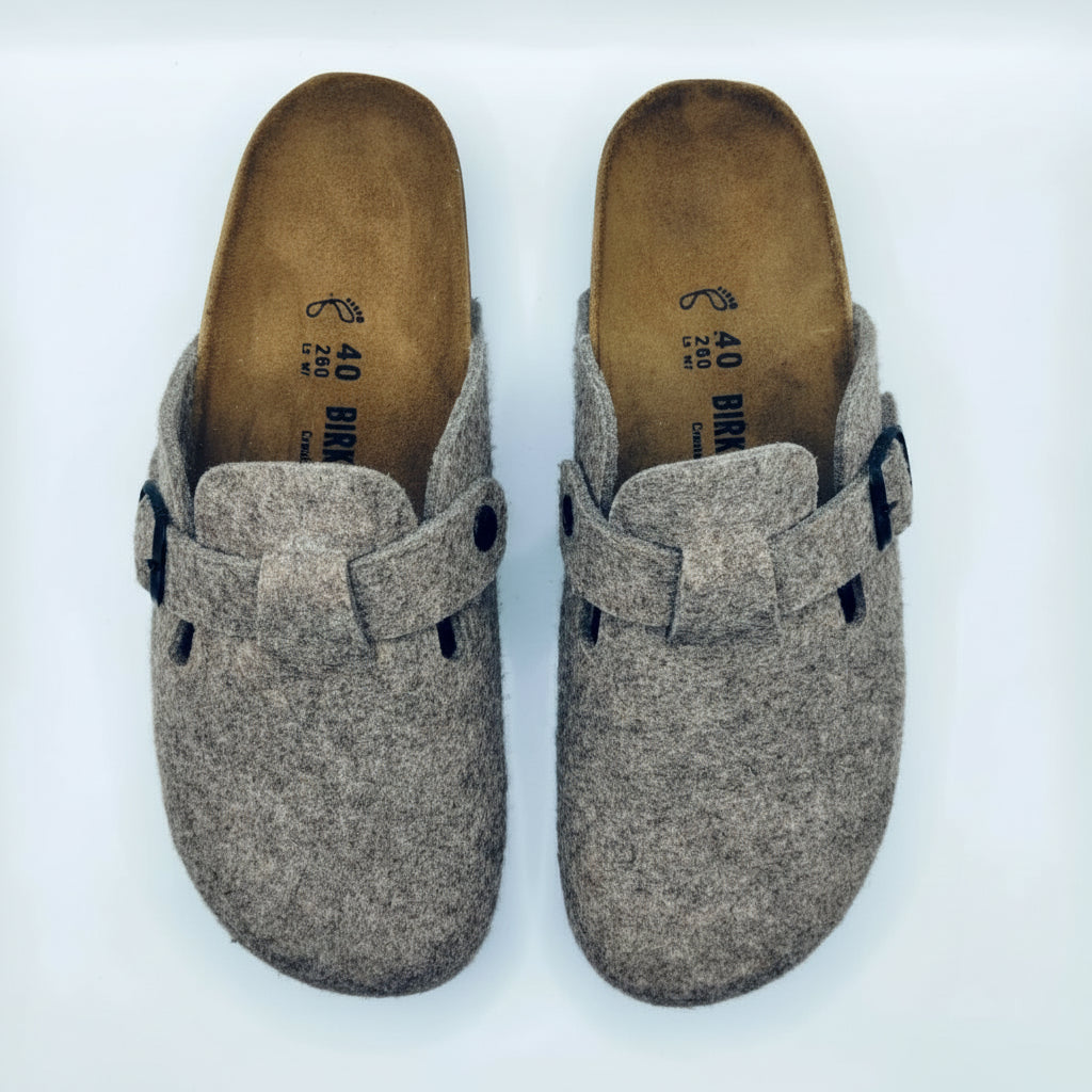 Birk Orthopedic Shoes - Boston Feutre Marron