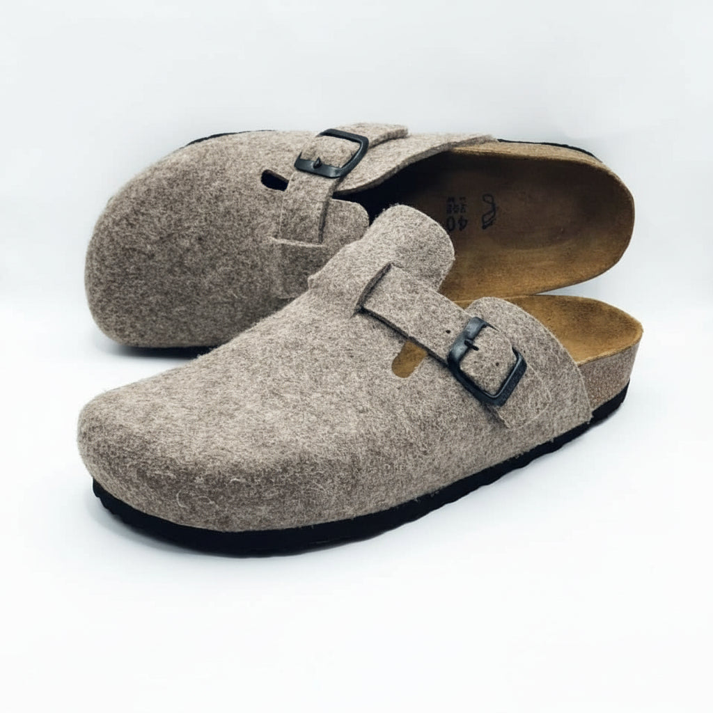 Birk Orthopedic Shoes - Boston Feutre Marron