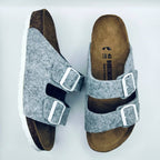 Birk Orthopedic Shoes -ARIZONA Feutre Gris Eva Blanco