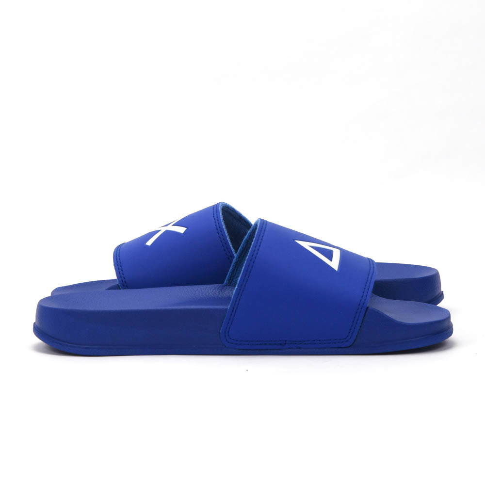 SUN68 Logo Blue Slippers