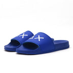 SUN68 Logo Blue Slippers
