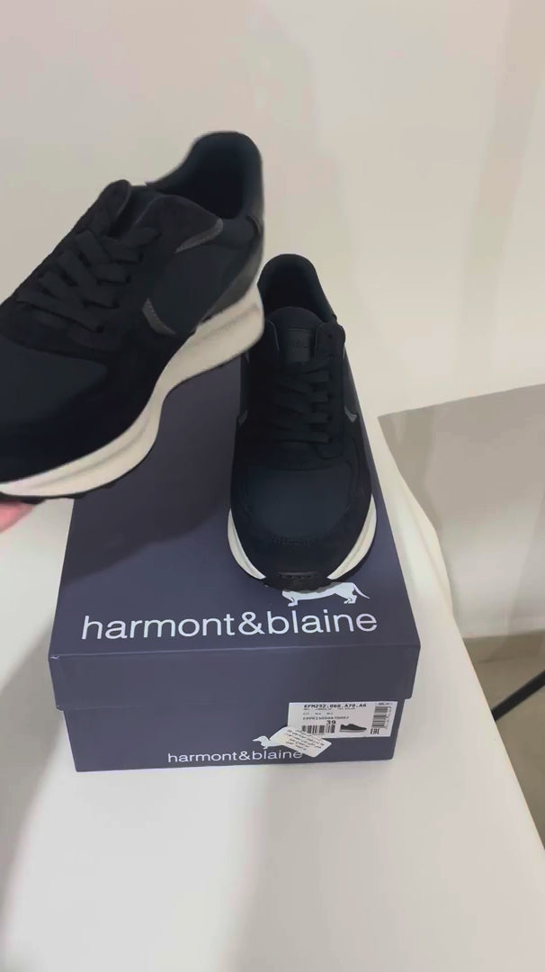 Harmont and Blaine Camoscio Tex Sneakers Homme