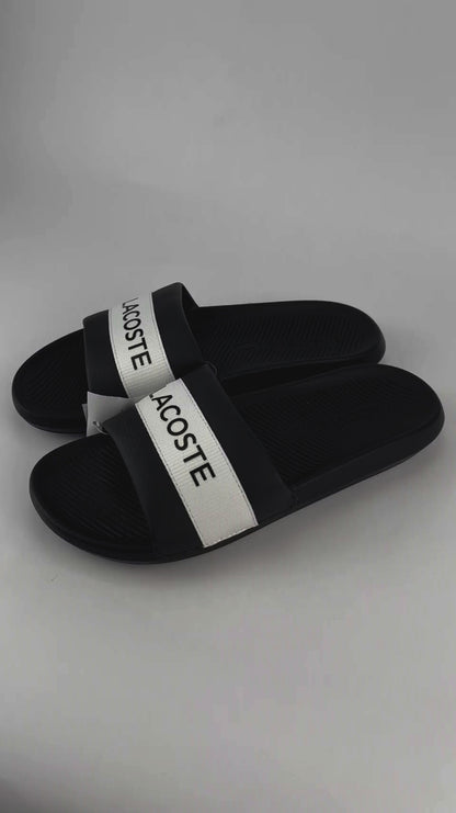 Lacoste CROCO SLIDE NOIR